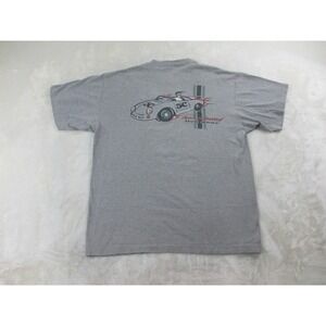 VINTAGE Five Crown Shirt‎ Mens Extra Large Gray Fuel Injected Car*